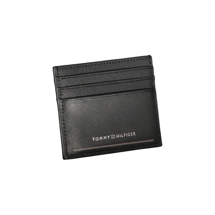 Portefeuille homme en cuir noir Tommy Hilfiger