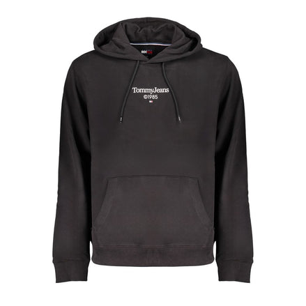 Felpa con cappuccio Tommy Hilfiger da uomo in cotone nero