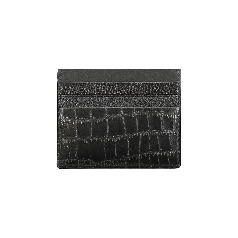 Portafoglio da uomo Tommy Hilfiger in pelle nera