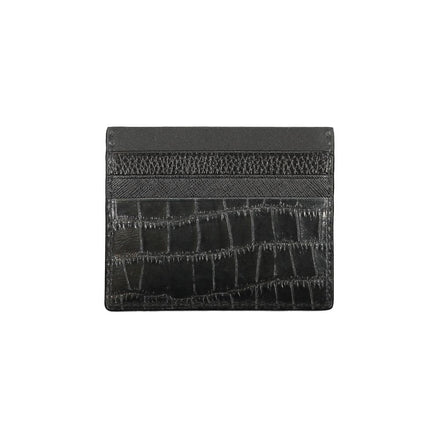 Portafoglio da uomo Tommy Hilfiger in pelle nera