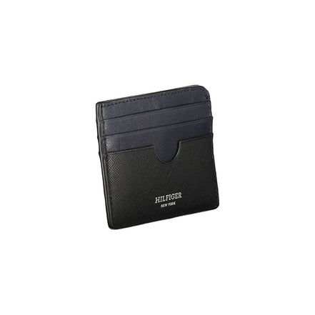 Portefeuille homme en cuir noir Tommy Hilfiger