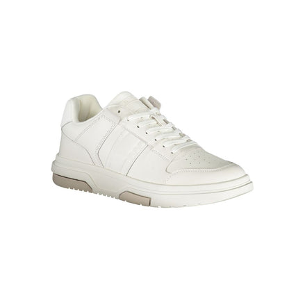 Tommy Hilfiger Bianco Poliuretano Scarpa da Ginnastica Uomo