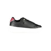 Tommy Hilfiger Black Leather Sneakers