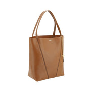 Chloé Brown Calf Leather Shoulder Bag - Spin 27x31x14