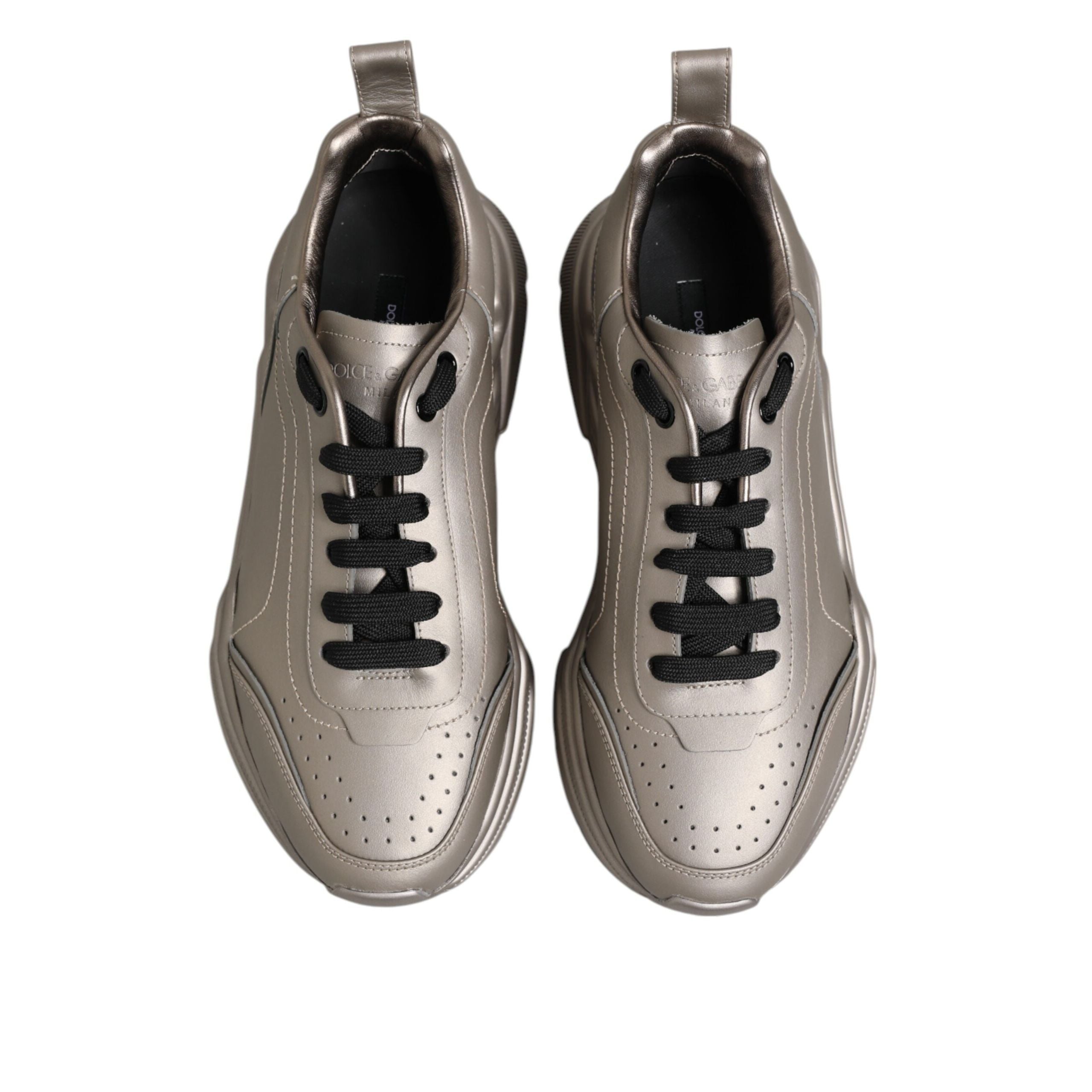 Chaussures baskets homme Dolce & Gabbana Silver DAYMASTER en cuir