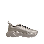 Chaussures baskets homme Dolce & Gabbana Silver DAYMASTER en cuir