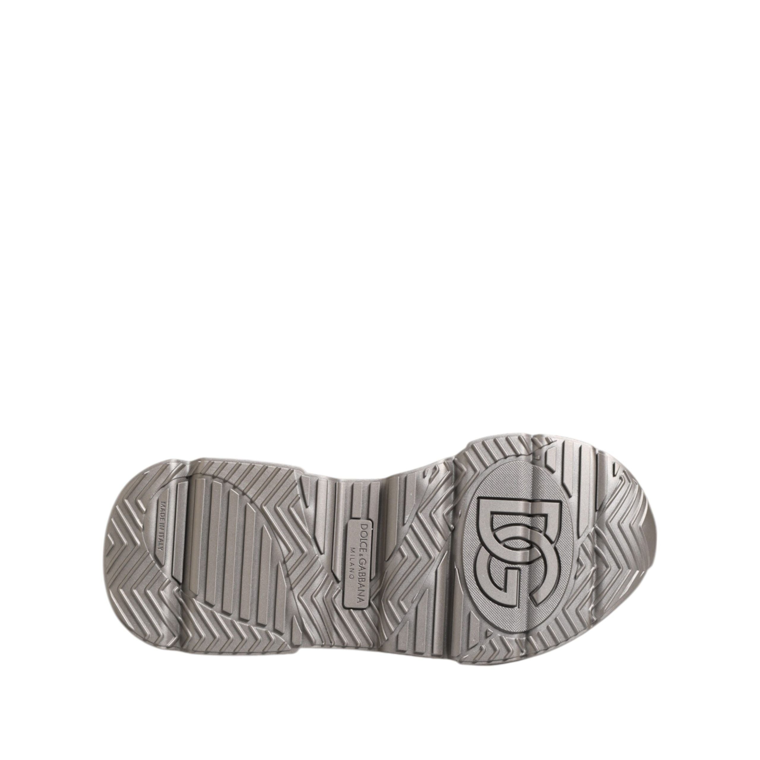 Chaussures baskets homme Dolce & Gabbana Silver DAYMASTER en cuir