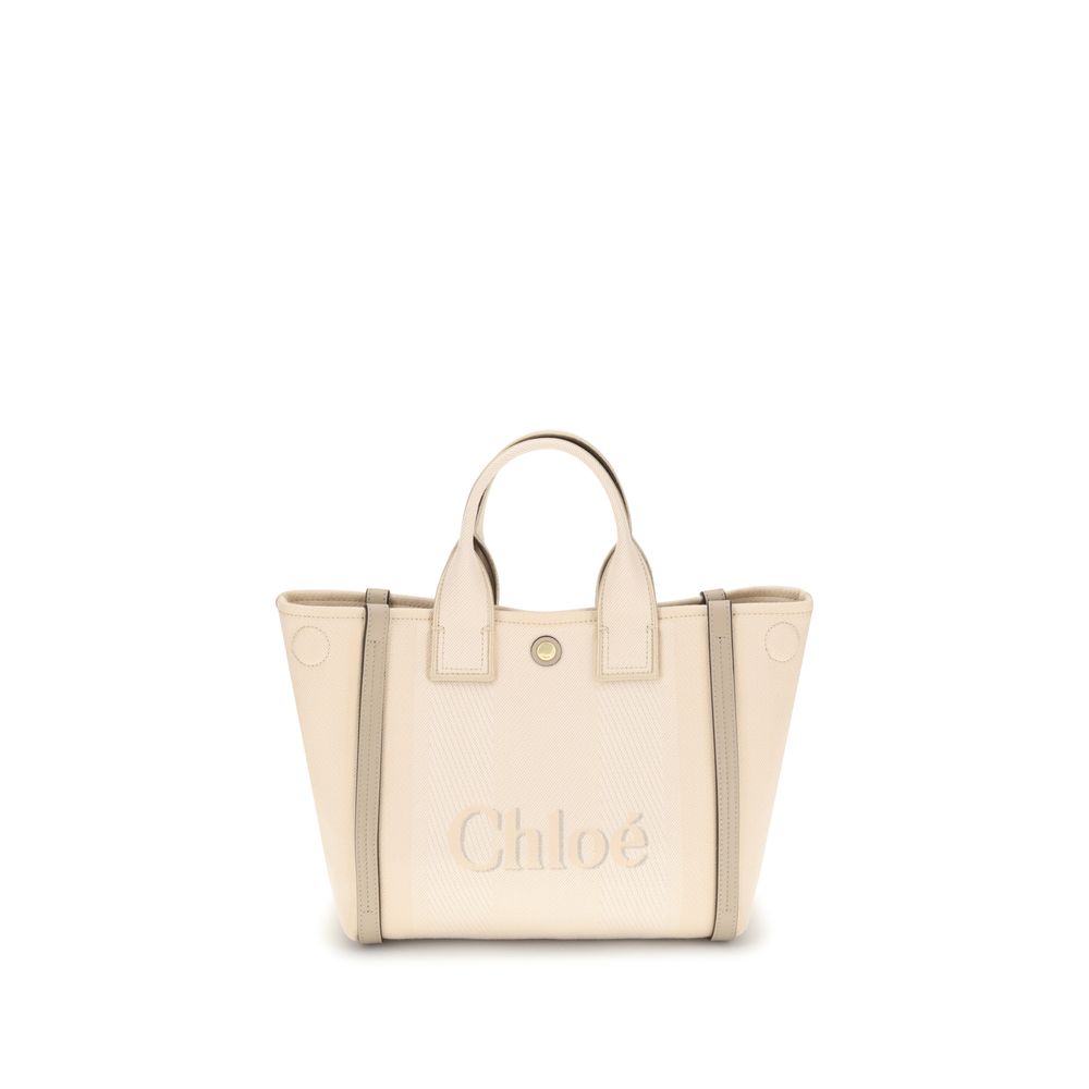 Sac à main Chloé en coton beige