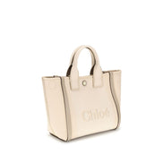 Sac à main Chloé en coton beige