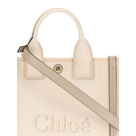 Sac à main Chloé en coton beige