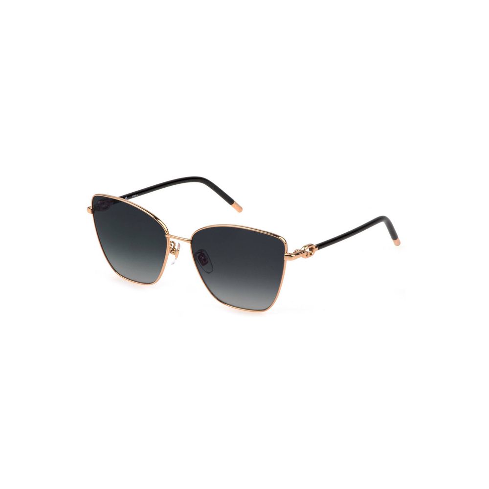 Lunettes de soleil Furla en métal doré pour femme