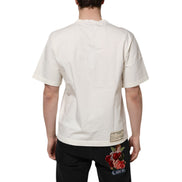 T-shirt girocollo in cotone da uomo Dolce & Gabbana 