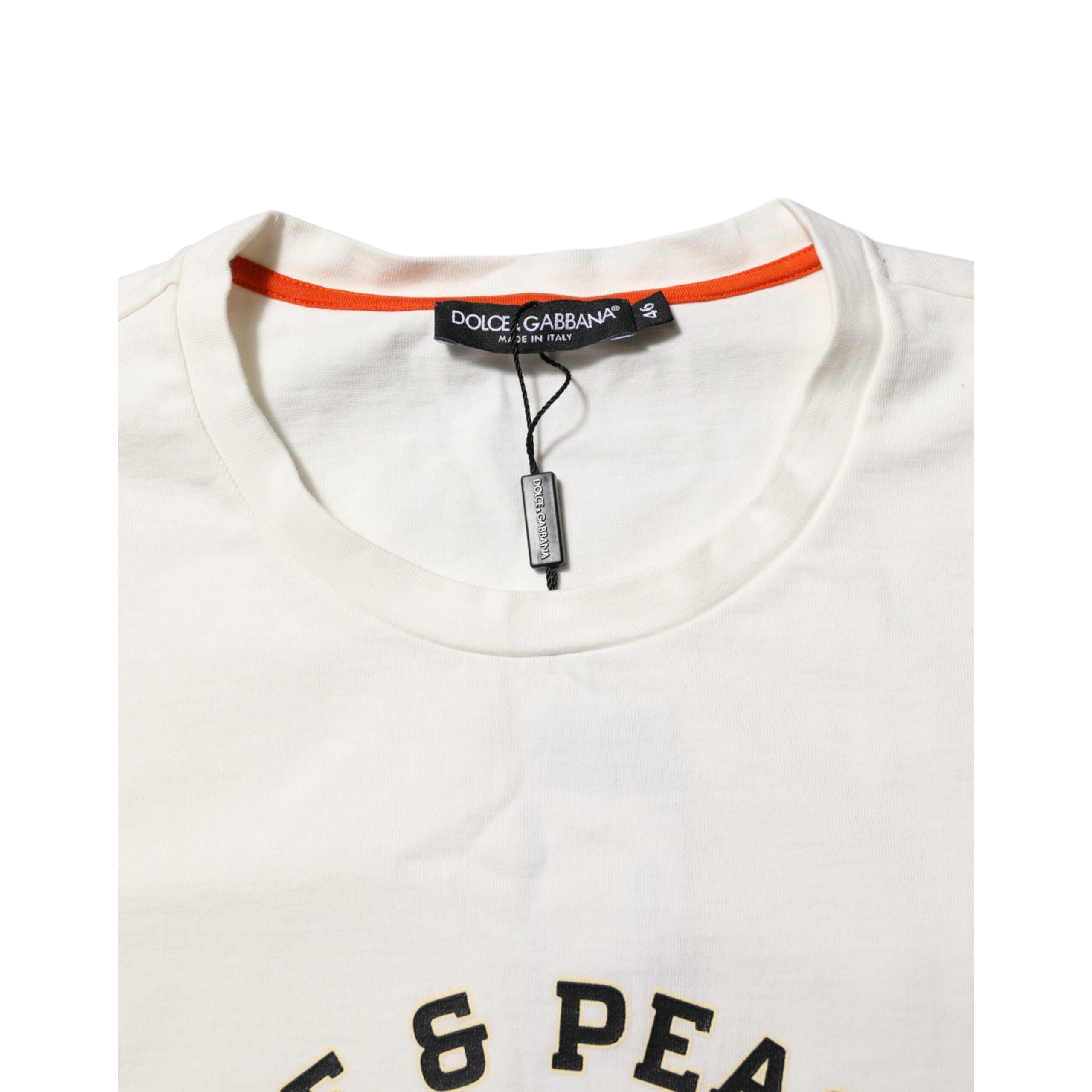 T-shirt girocollo in cotone da uomo Dolce & Gabbana 
