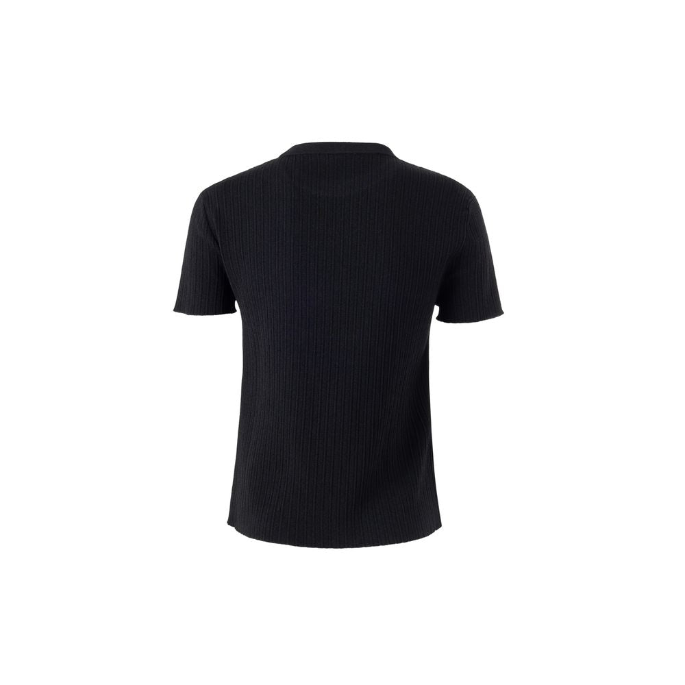 T-shirt di seta nera Tom Ford