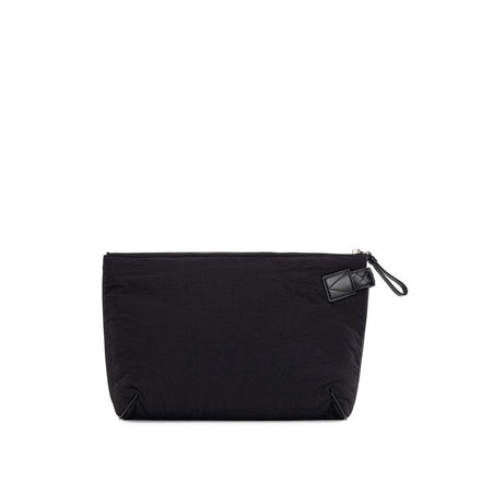 Pochette Bottega Veneta en nylon noir