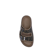 Fendi Brown Flat Sandals