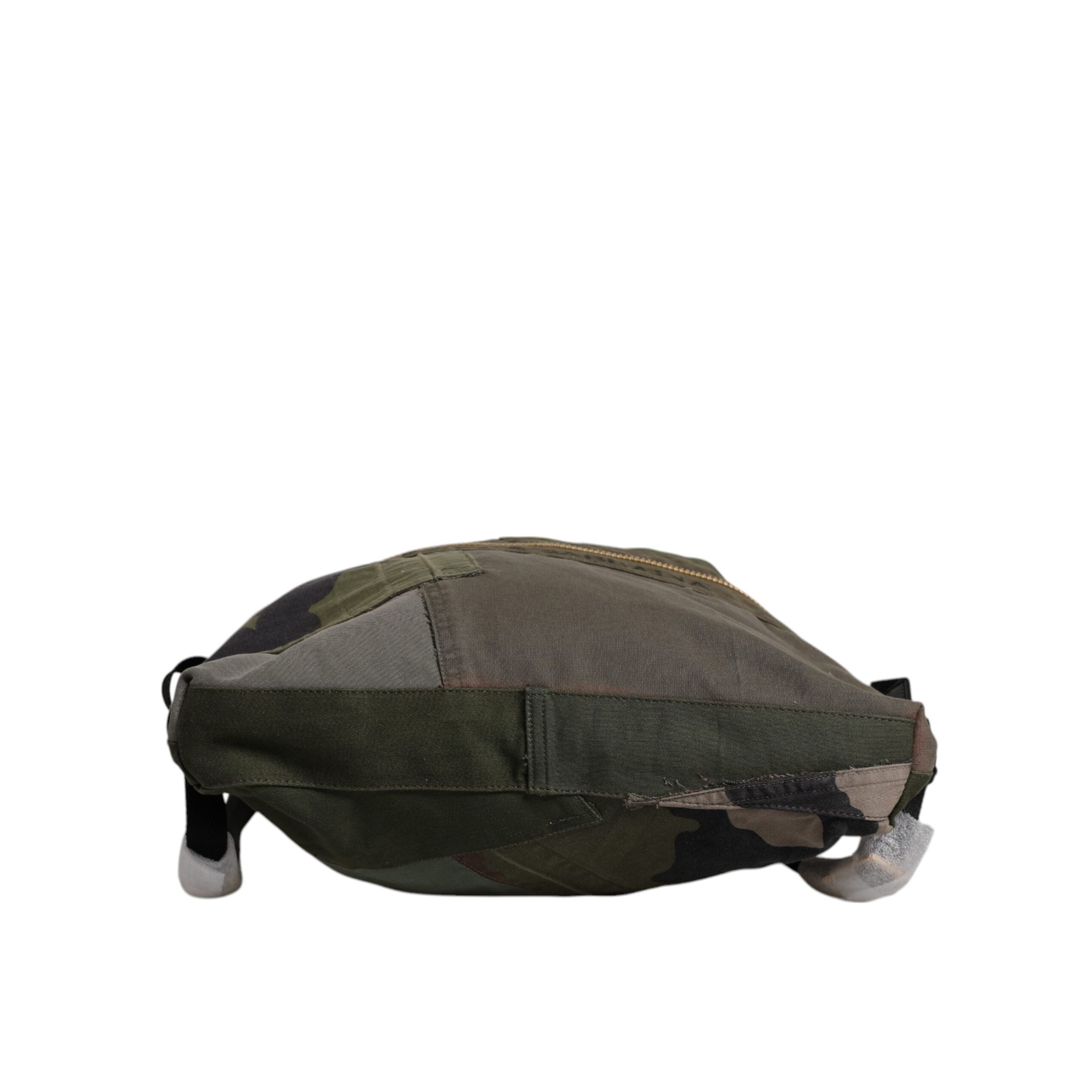 Borsa Zaino Rucksack Patchwork Verde Militare Dolce & Gabbana