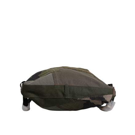 Dolce & Gabbana Military Green Patchwork Backpack