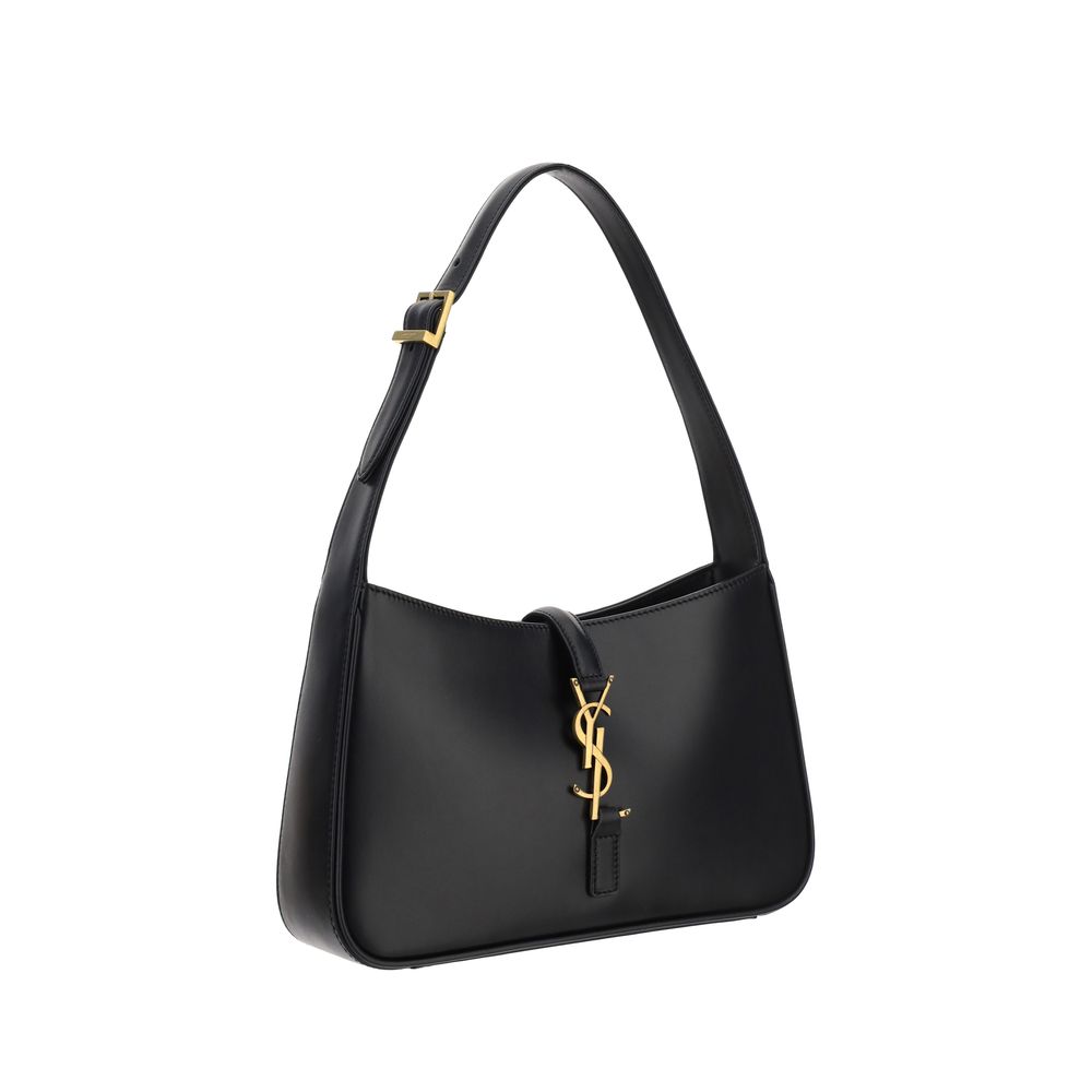 Borsa Saint Laurent in pelle di vitello nera Bos Taurus