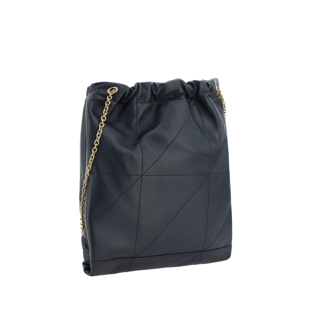 Borsa a Spalla Saint Laurent Nera in Pelle di Agnello Ovis Aries