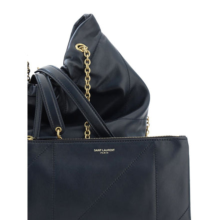 Borsa a Spalla Saint Laurent Nera in Pelle di Agnello Ovis Aries