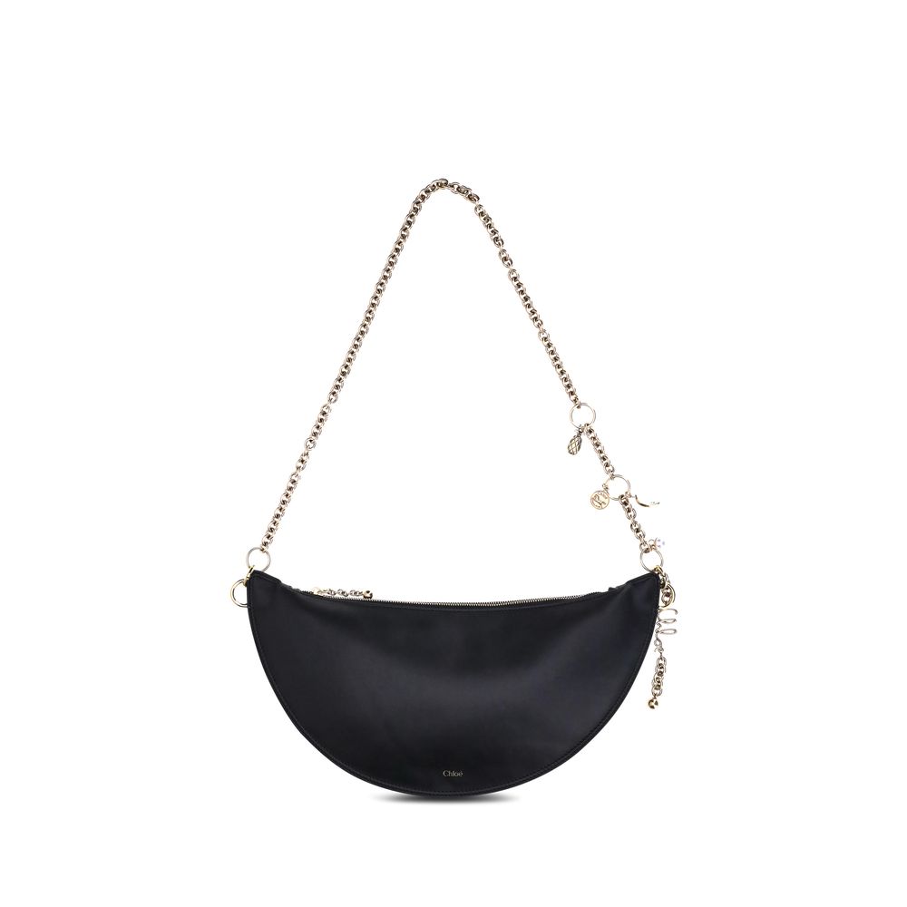 Chloé Black Calf Leather Shoulder Bag - Icons