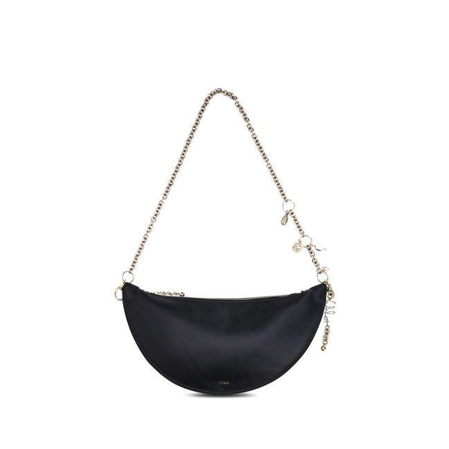 Chloé Black Calf Leather Shoulder Bag - Icons