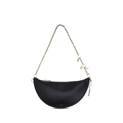 Chloé Black Calf Leather Shoulder Bag - Icons