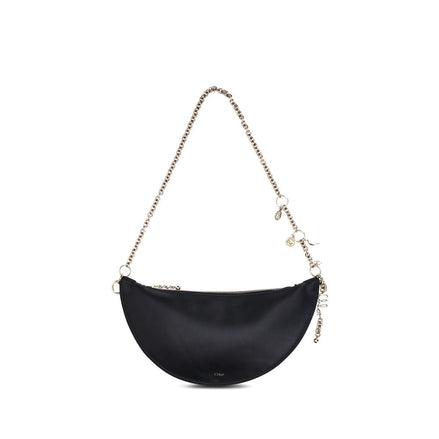 Chloé Black Calf Leather Shoulder Bag - Icons