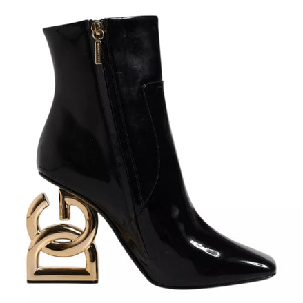 Dolce & Gabbana Black Jackie Mid Calf Boots