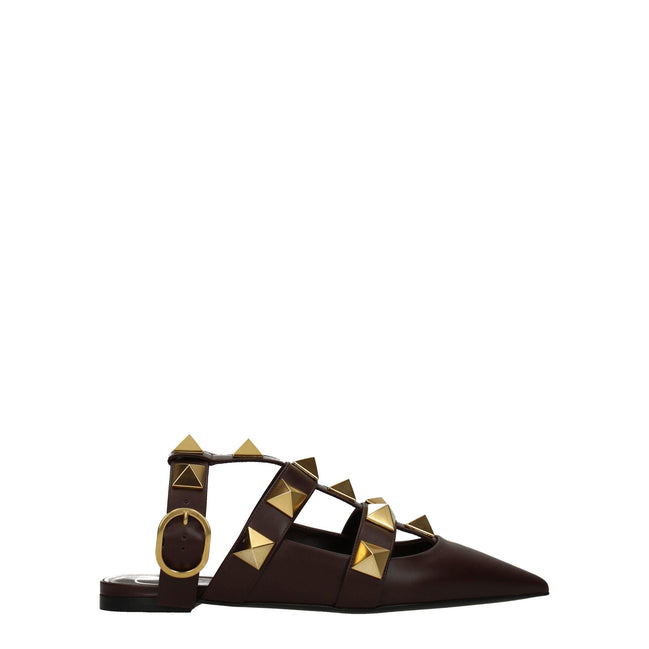 Sandali Valentino Garavani in pelle marrone
