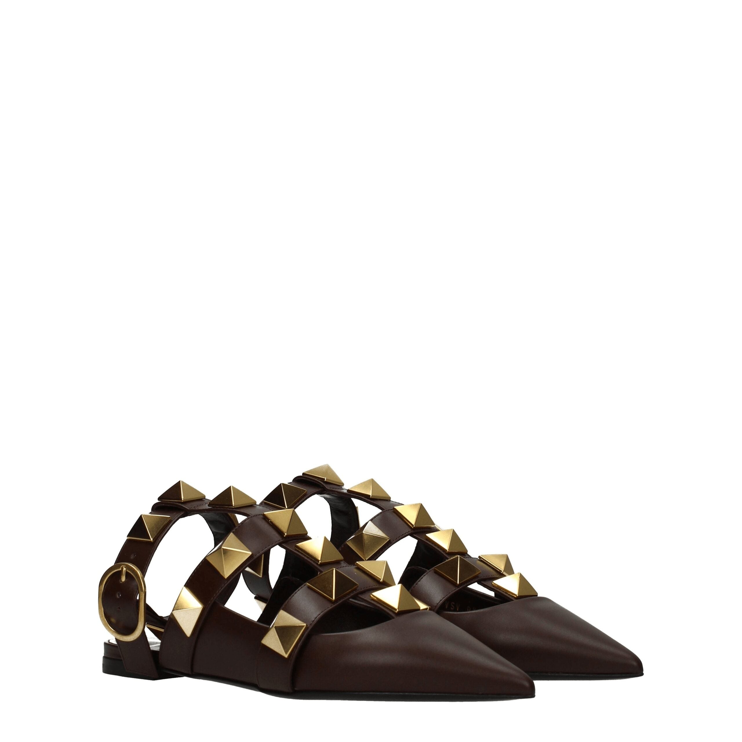 Sandali Valentino Garavani in pelle marrone