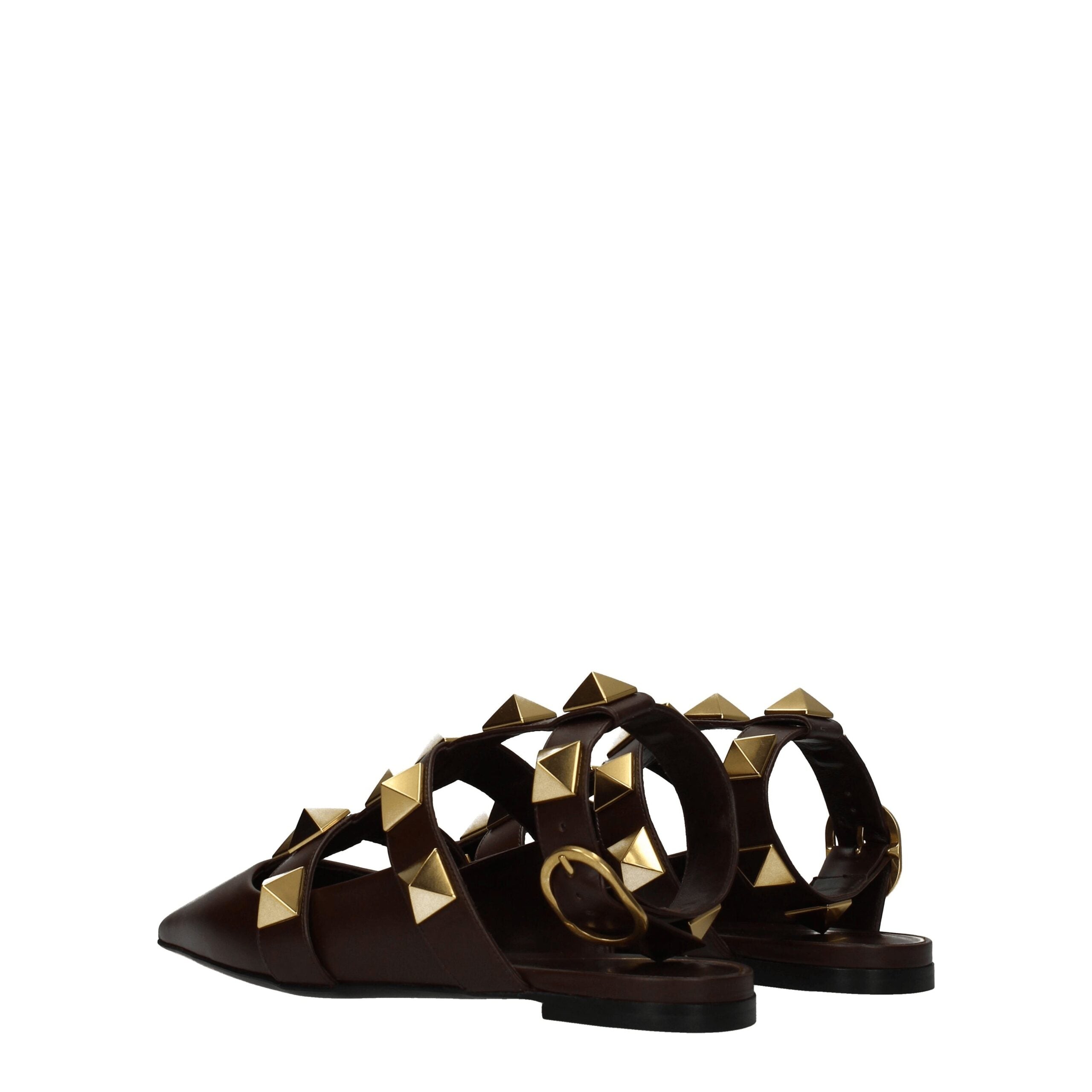 Sandali Valentino Garavani in pelle marrone