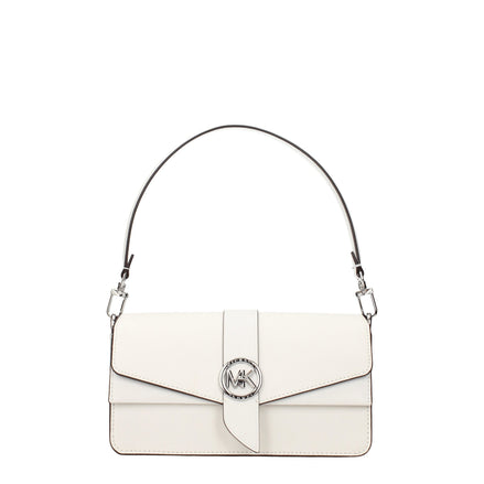 Michael Kors White Leather Handbag