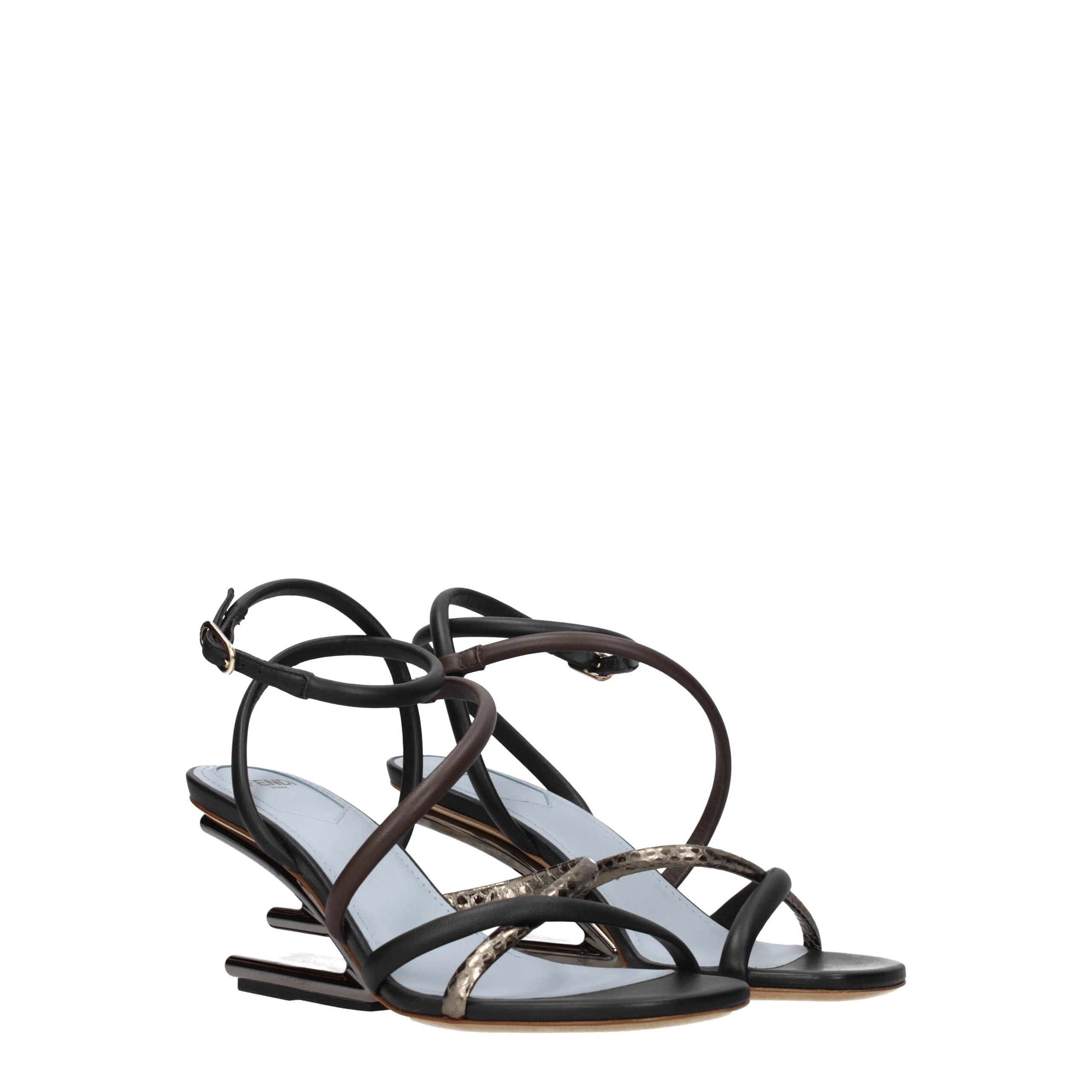 Sandali Fendi in pelle multicolore