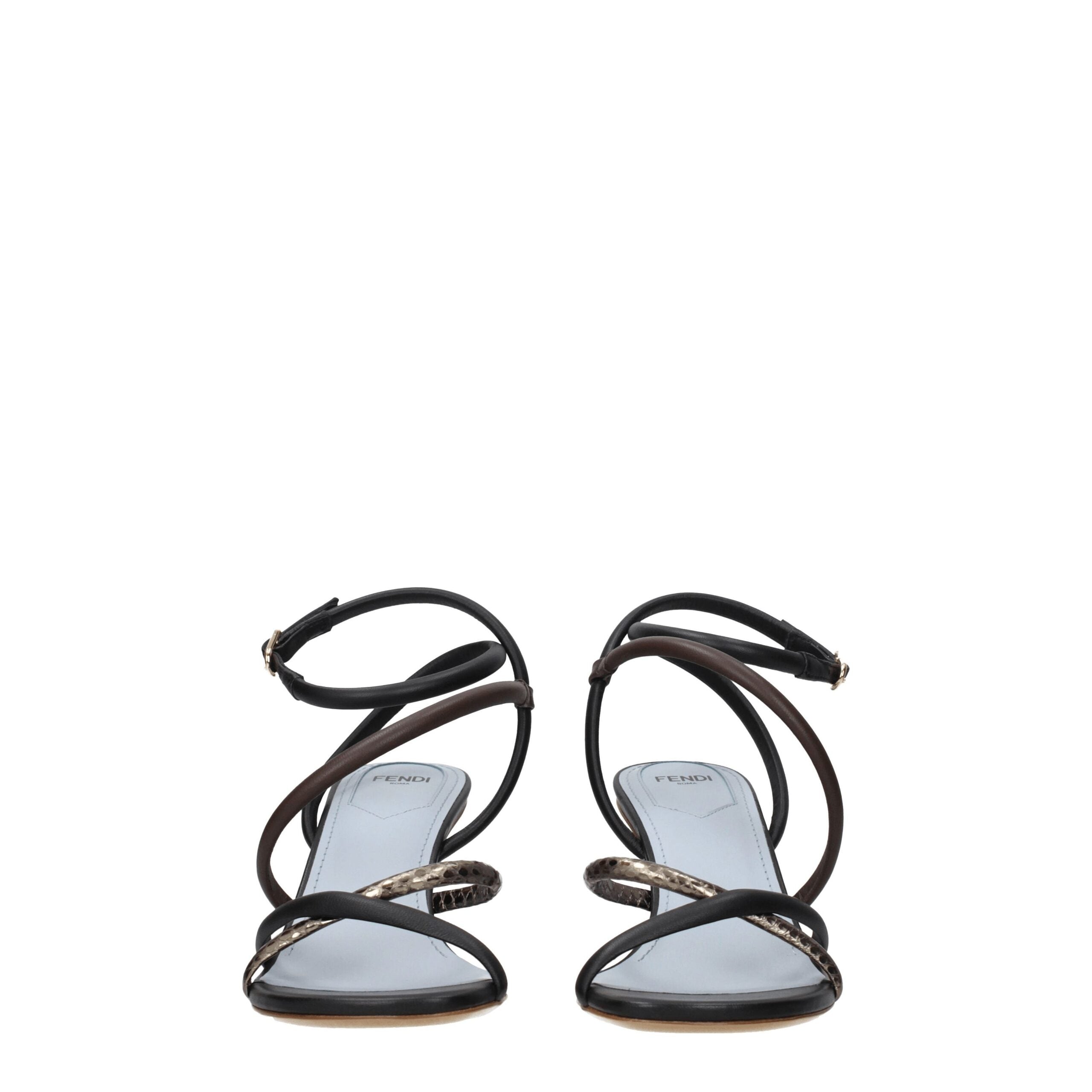 Sandali Fendi in pelle multicolore