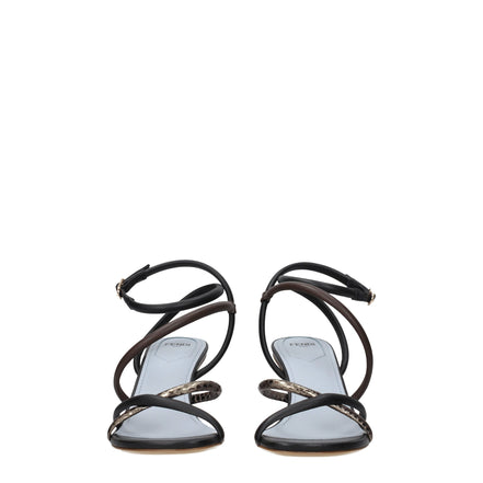 Sandali Fendi in pelle multicolore
