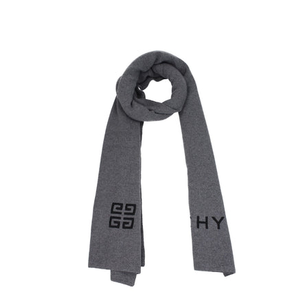 Écharpe en laine grise Givenchy