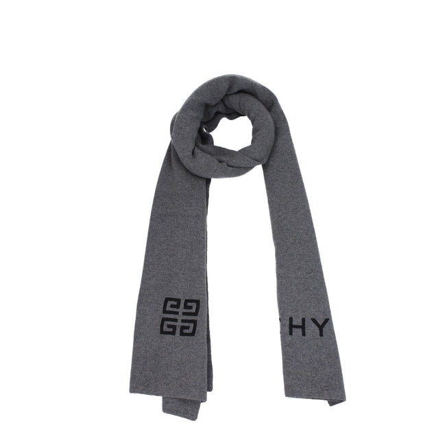 Écharpe en laine grise Givenchy