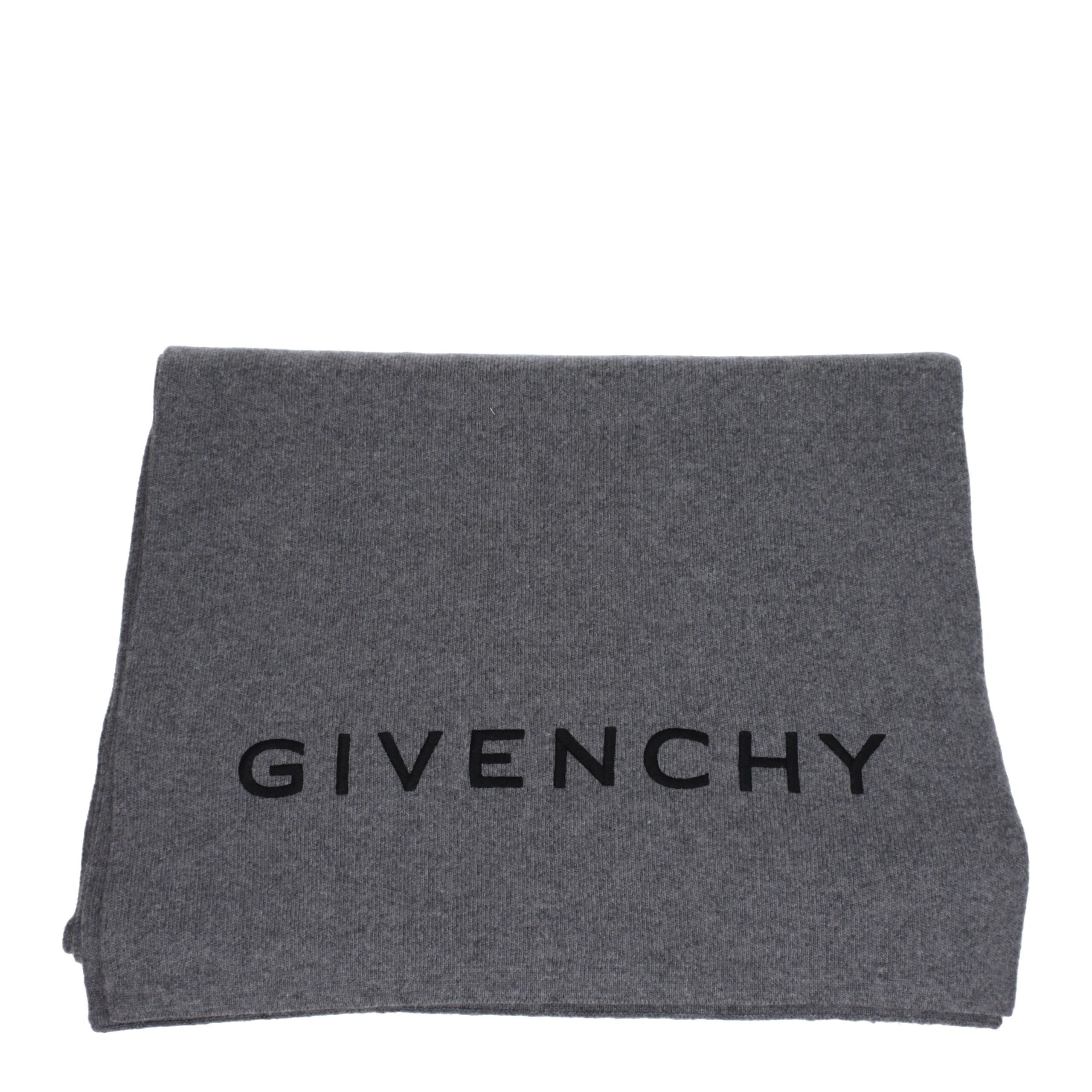 Écharpe en laine grise Givenchy
