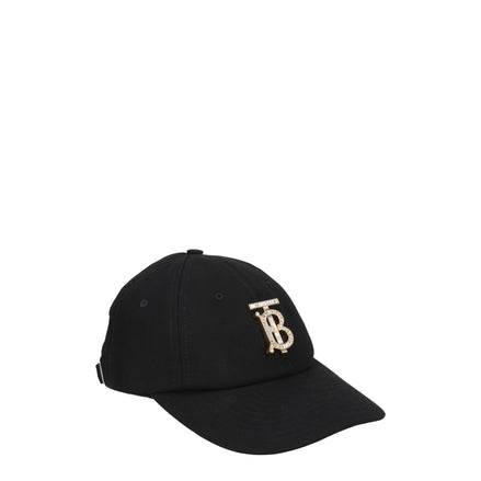 Cappello Burberry in cotone nero (berretto da baseball)