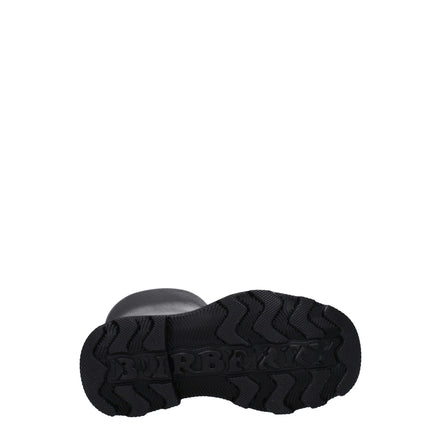 Burberry Black Cotton Rain Boots