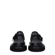Max Mara Black Leather Oxfords And Derbies