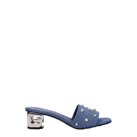 Sandales Givenchy en tissu bleu