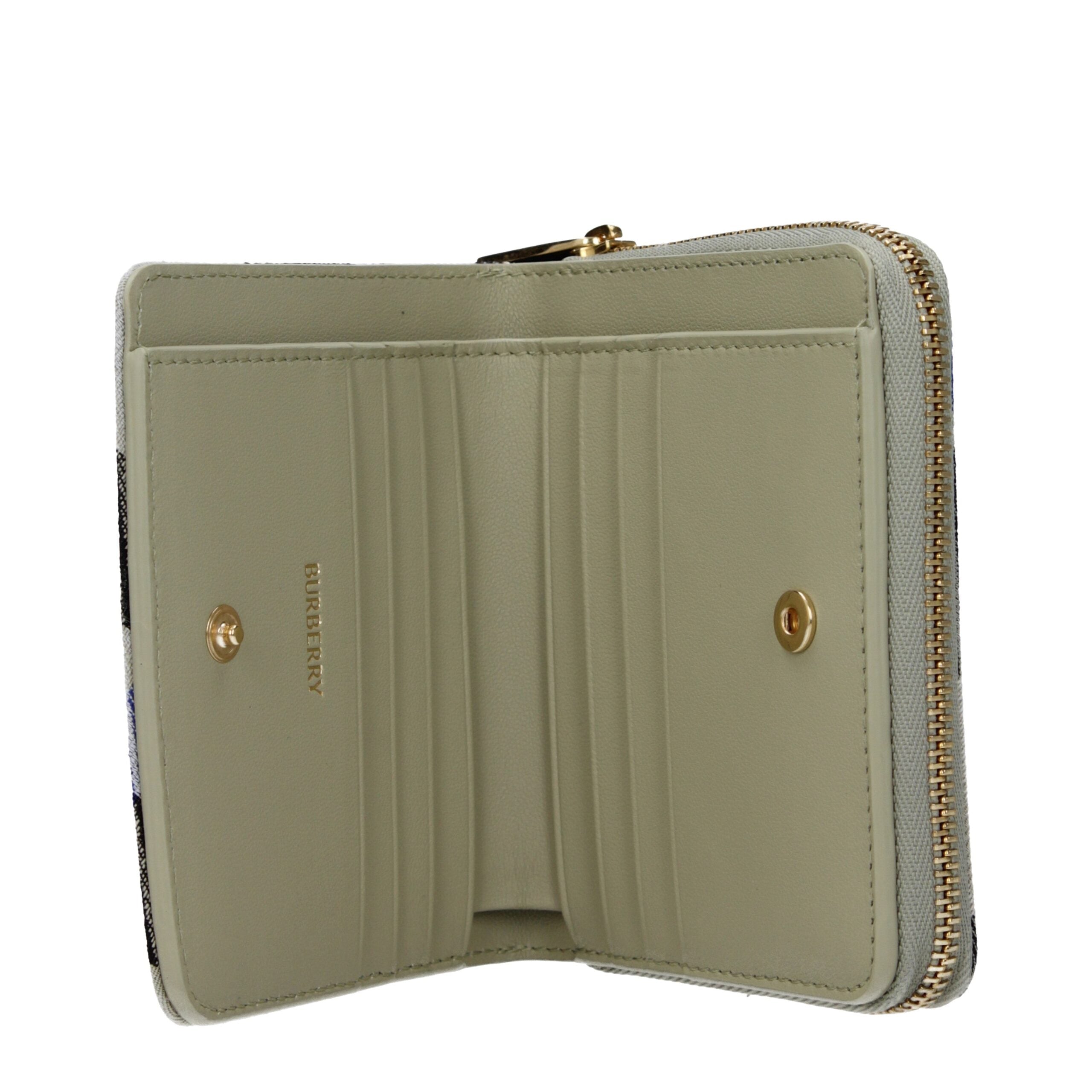Portafoglio Burberry in tessuto beige