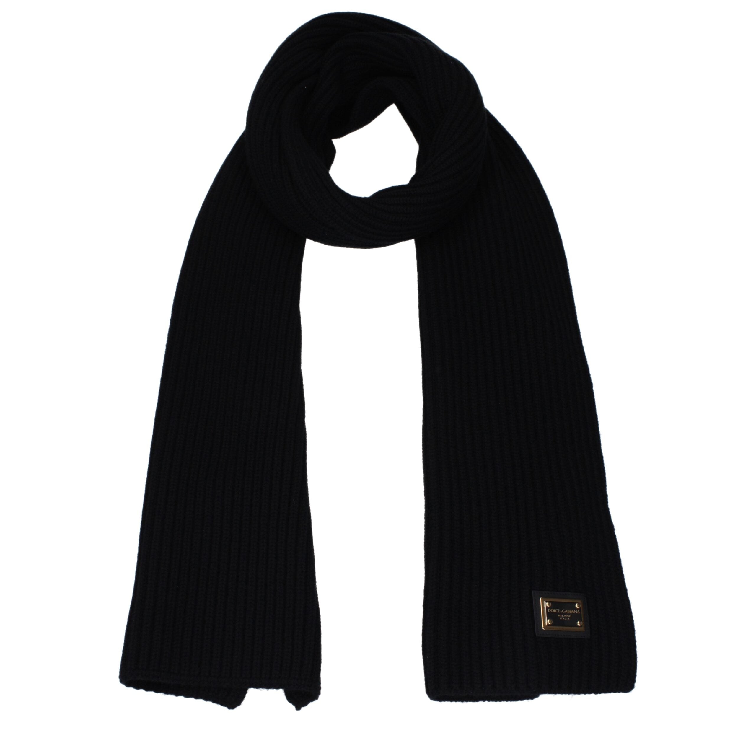 Sciarpa Dolce & Gabbana in cashmere nero