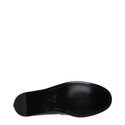 Mocassini slip-on neri in pelle Versace