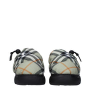 Mocassini slip-on Burberry in tessuto verde