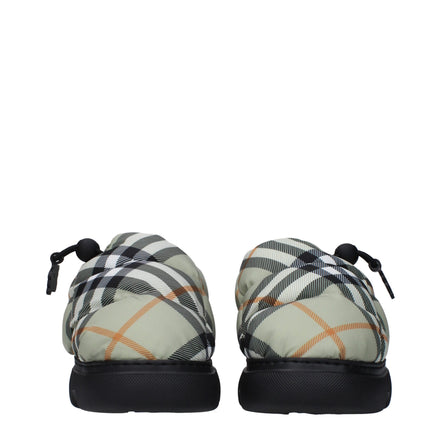 Mocassini slip-on Burberry in tessuto verde