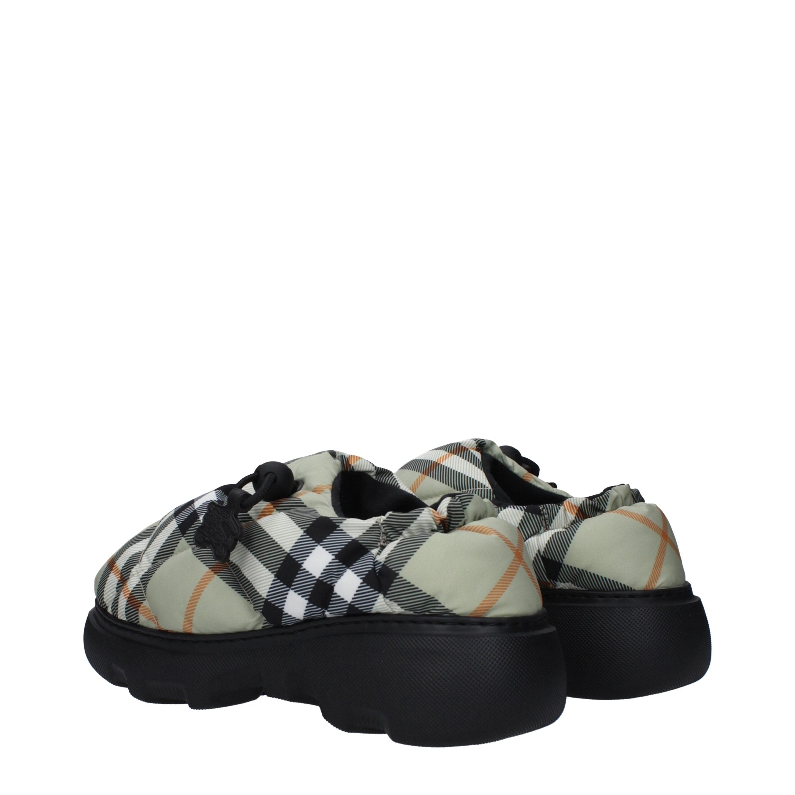 Mocassini slip-on Burberry in tessuto verde